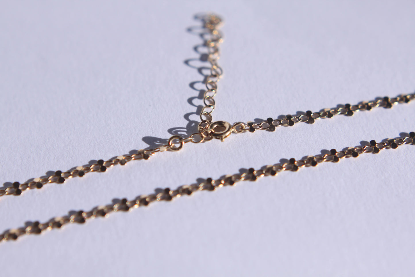 Chaine maille papillon plaqué or