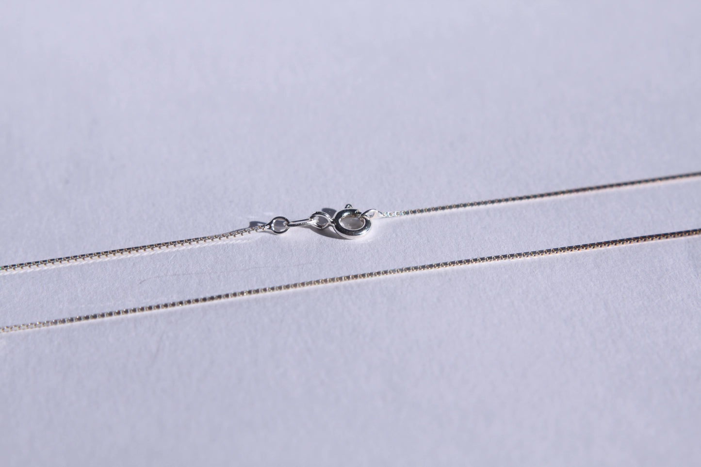 Chaine maille carré argent