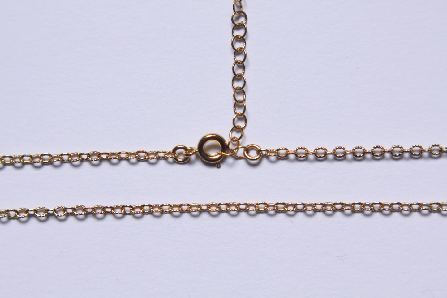 Chaine maille martelé plaqué or