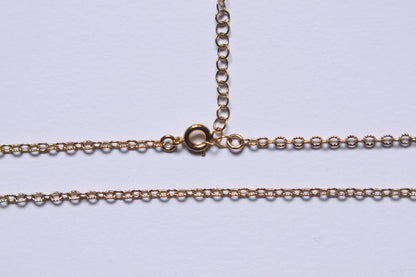 Chaine maille martelé plaqué or