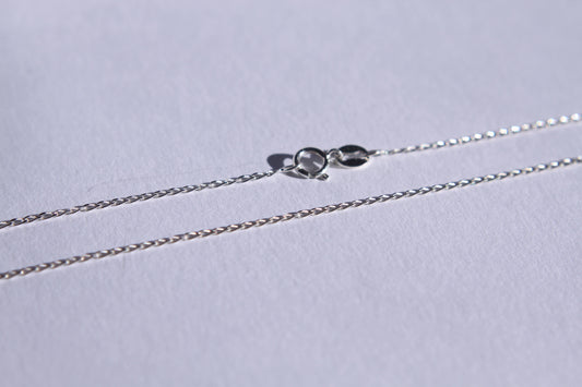 Chaine maille ovale argent