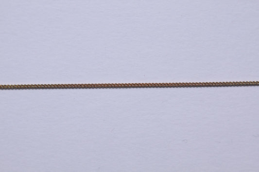 Chaine gourmette plaqué or