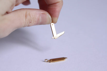 Boucles d'oreilles couteau articulé
