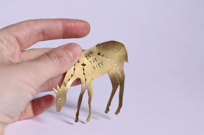 Ex voto biche "eat the rich"