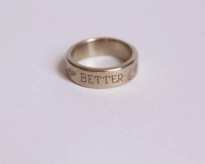 Bague Shit better improve